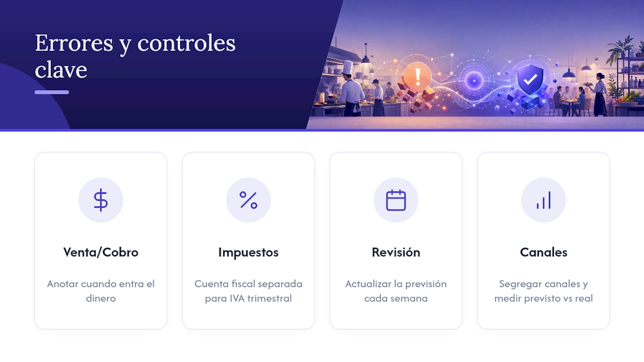 Cuatro errores de prevision y sus controles