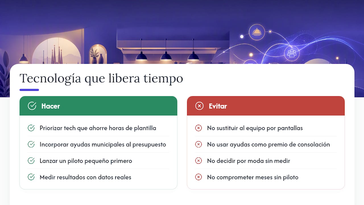 Tecnología para liberar tiempo del equipo no para sustituirlo